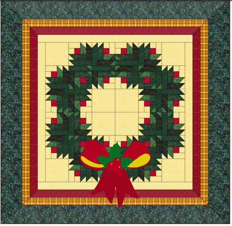 Christmas Wreath Quilt EPattern OnPoint TV