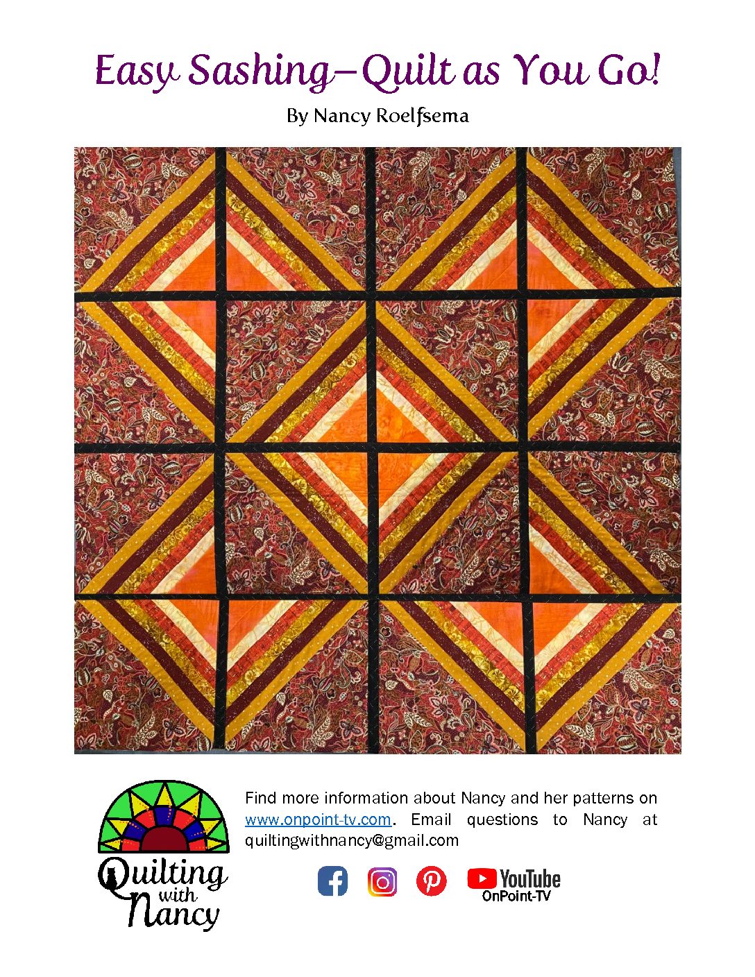Reversable QAYG Quilt w/ Easy Sashings Technique